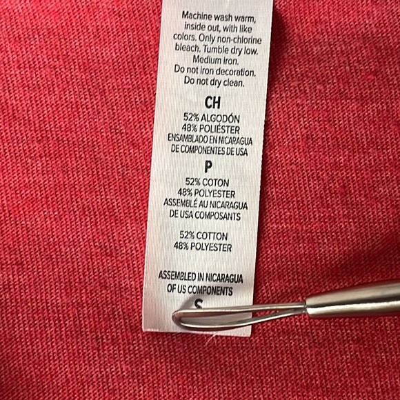 NWOT • BELLA CANVAS RED “LOVED” LOGO T-SHIRT - Picture 5 of 5